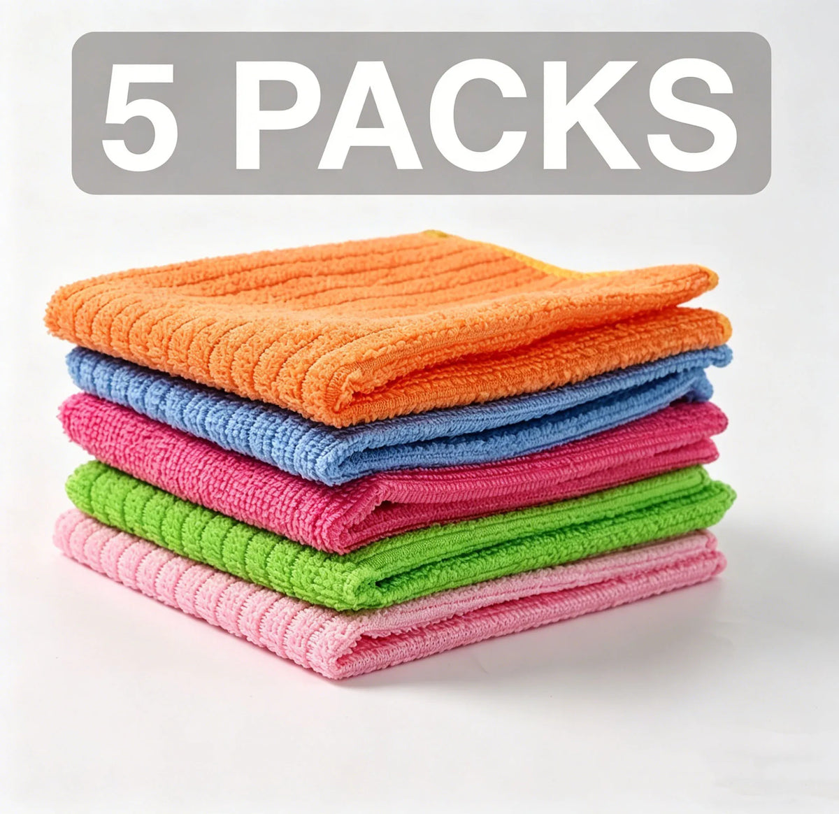 torchons microfibre couleurs mixtes rayures horizontales absorbants réutilisables nettoyage moderne utilitaire 30x30cm