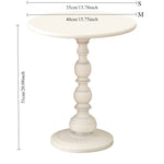table basse rétro noire blanche nordique diamètre 35cm 40cm minimaliste sculptée salon chambre