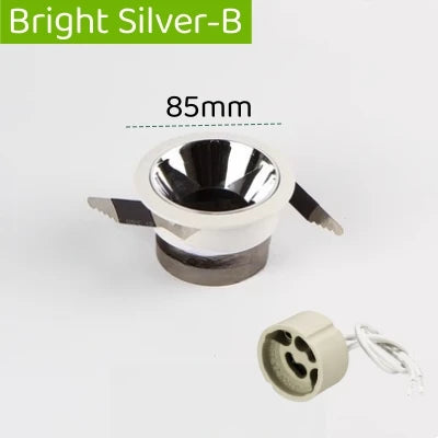 Spot LED moderne noir blanc encastrable vis diamètre 100mm hauteur 50mm