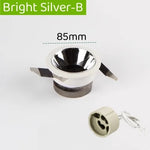 Spot LED moderne noir blanc encastrable vis diamètre 100mm hauteur 50mm