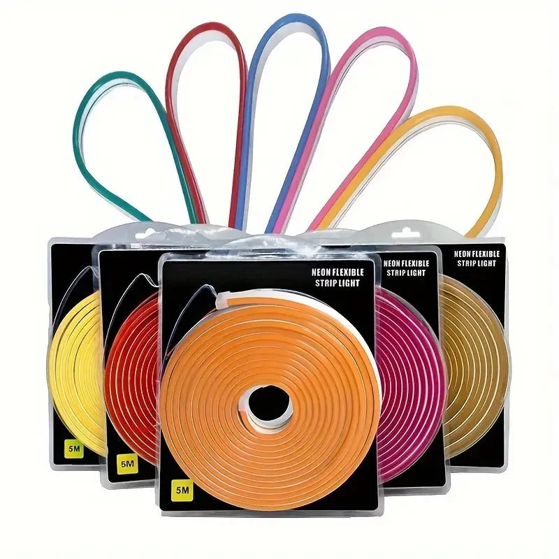 ruban led flexible 5m rouge vert bleu blanc orange rose violet adhésif moderne lisse