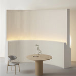 paravent papier blanc rayures verticales mobile pliable décoration intérieure moderne cloison d'intimité