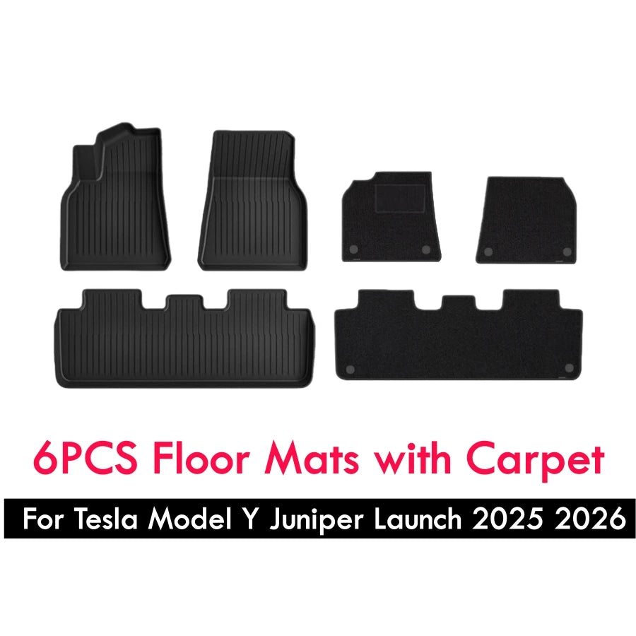 tapis sol coffre clips non slip tpe double couche rayures horizontales noir moderne tesla