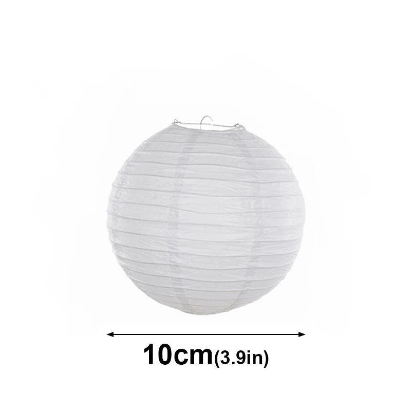 boules papier blanc rayures horizontales modernes mariage anniversaire halloween 20pcs clips
