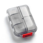 organisateur médicaments portable voyage compartiments boîte pilules semi transparent compact pratique