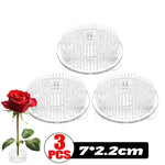 support fleurs transparent moderne adhésif plateforme arrangement floraux fixe vase petits points