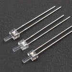 diodes led transparentes 2mm blanc rouge jaune bleu vert blanc chaud pack 100pcs
