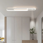 lampe led moderne blanche rectangulaire sans télécommande fixée aluminium opaquet