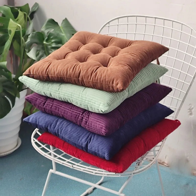 coussin siège coussin dossier velours côtelé fibre polyester moderne vert rouge bleu marine violet