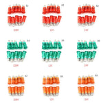 interrupteurs couleur orange vert rouge transparent modernes fixations lumière signalisation