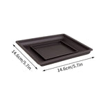 pot bonsaï rectangulaire noir moderne décor miniature maison pagode herbe artificielle