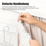 crochet rideau moderne blanc opaque accessoires volet polonais fixations plastique