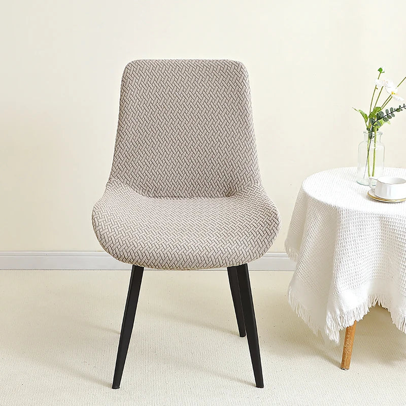 chaises modernes tissu motifs géométriques beige gris bleu opaques extensibles mariages banquets