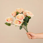 décoration intérieure bouquet roses artificielles violet rouge classique mariage anniversaire baby shower