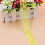ruban dentelle 30mm violet rose orange bleu noir blanc motifs floraux classique polyester