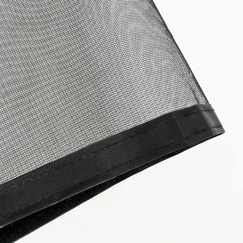 rideau porte magnétique autofermeture anti insectes maille fine velcro noir moderne