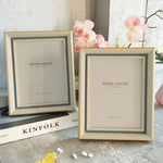 cadre photo 10x15cm 15x20cm 20x25cm beige gris clair doré classique mur table decoration