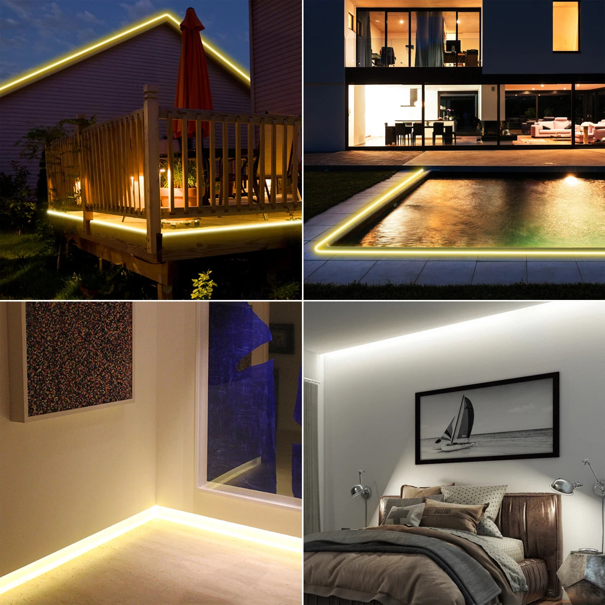 Éclairage LED COB 40 mètres pour salon