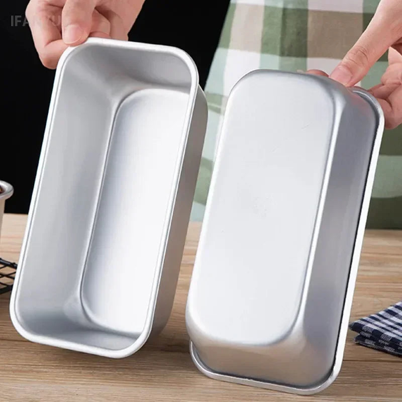 moule pain antiadhésif aluminium argente moderne couvercle baking cake mold