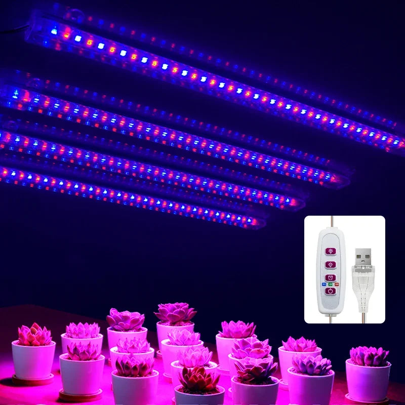 lampe led culture végétale usb alimentée 5v variateur sans fil blanc rose bleu moderne