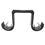 supports rideau noirs blancs clips fixation modernes fenêtres decoration intérieure aluminium durables