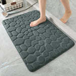 tapis bain antidérapant 3d relief galets moderne salle absorption rapide machine