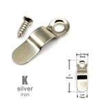 clips métalliques vis clips argent doré moderne fonctionnels fixations vis rond métal