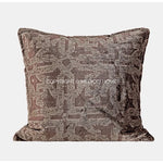 taies d'oreiller géométriques polyester beige marron classique respectueux environnement opaques maison