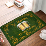 paillasson porte entrée humour bière tapis sol extérieur orange beige marron vintage