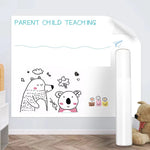 tableau blanc électronique adhésif simple moderne oiseaux nuages fleurs blanc enfants facile nettoyer réutilisable