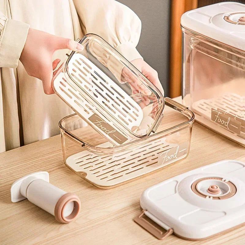 Boîte de conservation sous vide en plastique de qualité alimentaire