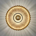 Lampe moderne dorée rayures horizontales élégante cuisine chambre coucher