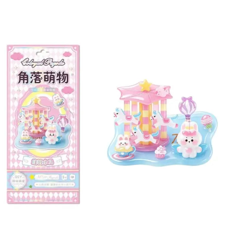 stickers cartoon animaux mignons cupcakes ballons parapluies kawaii enfantin multicouleurs minidécors papier