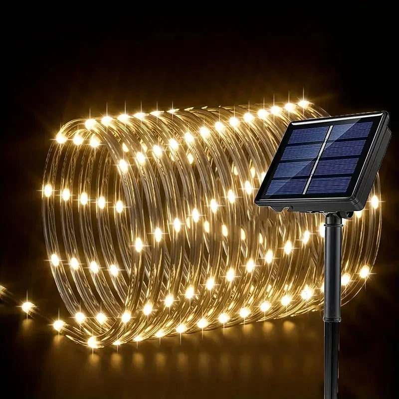 guirlande lumineuse solaire multicolore moderne modes d'éclairage led auto adhesiveextérieurintérieur