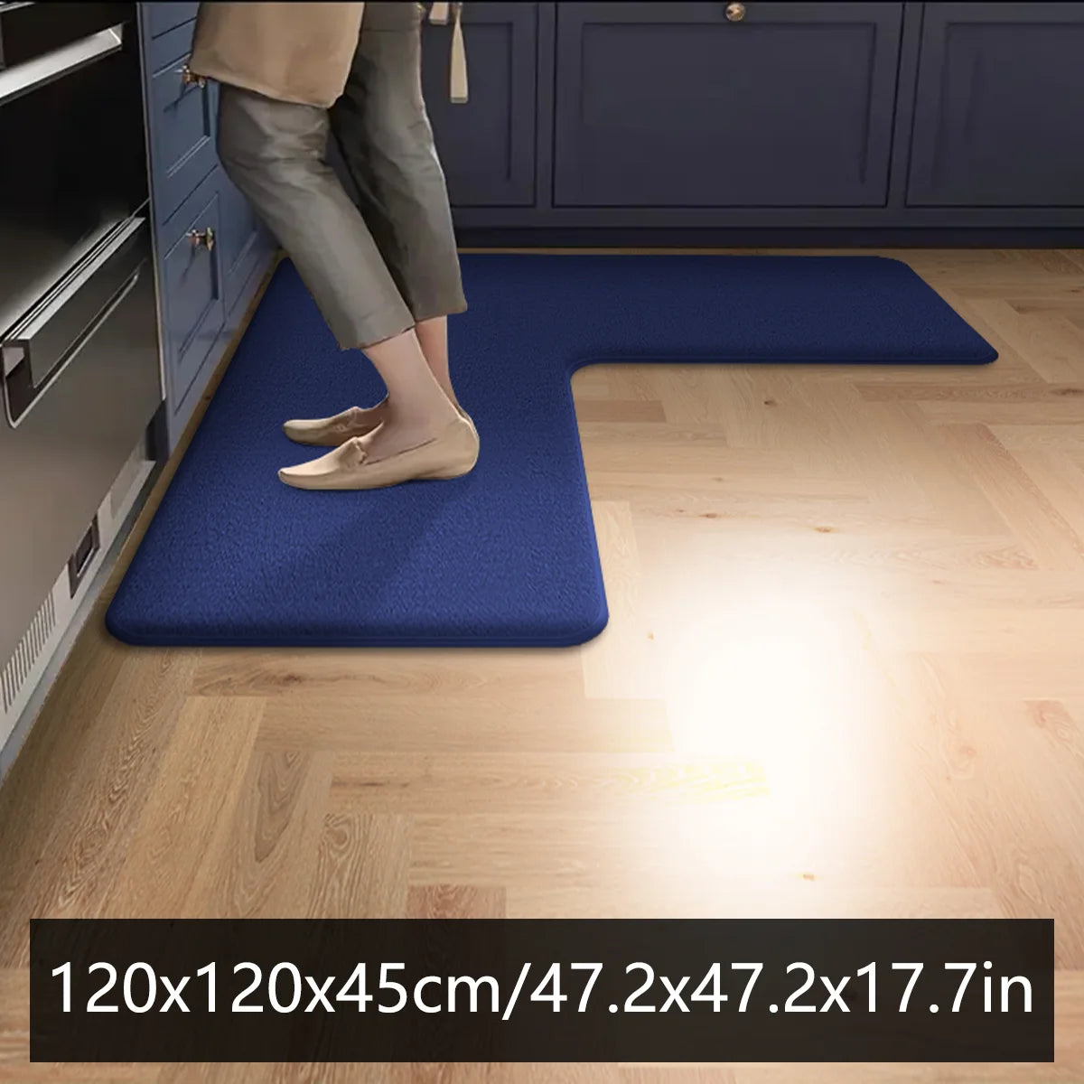 tapis sol antidérapant polyester gris foncé moderne motifs floraux blancs texture douce