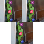 magnétiques réfrigérateur décoratifs floral feuilles fleurs bleu rose vert étoiles