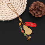 décoration ornement suspendu bijoux sac traditionnel motifs géométriques texte chinois ornement porte bonheur festive
