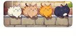 tapis sol antidérapant beige orange moderne dessin animé chats 40x60cm 50x80cm adhésif antiusure salon