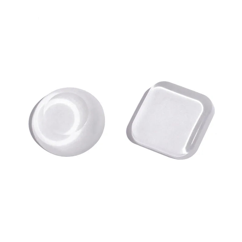 cache vidéo adhésif rond carré moderne transparent 93mm pack