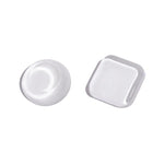 cache vidéo adhésif rond carré moderne transparent 93mm pack