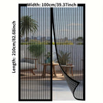 rideau porte magnétique noir maille fine 90cm 210cm moderne sans perçage opaque salon chambre