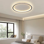 plafonnier led minimaliste blanc rectangulaire bord noir opacité télécommande inclusière
