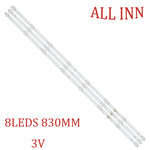 bande led blanc moderne connecteur boutons commande 830mm 3v