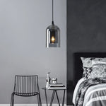 Suspension luminaire bleue pour bar ou restaurant décoration élégante