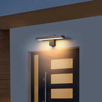 lumière murale led moderne 30cm marron foncé interrupteur tactile sensoriale ip65 étanche