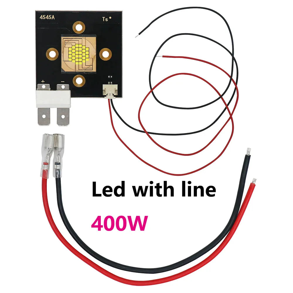 Module LED 400W 60000LM noir jaune gris 30 diodes 8000K 45x60mm électronique industrielle