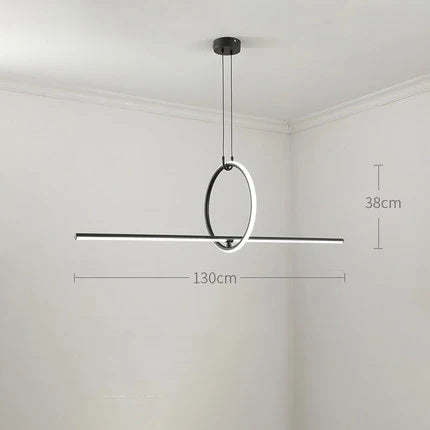 suspension lumineuse moderne minimaliste blanche noire lisse mat câble suspendu chambre salon étude