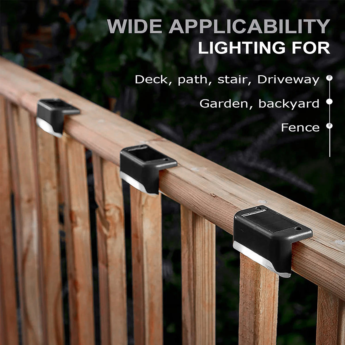 lampe solaire moderne noire ip65 led autochargeante clips extérieure autonomie hydrofuge