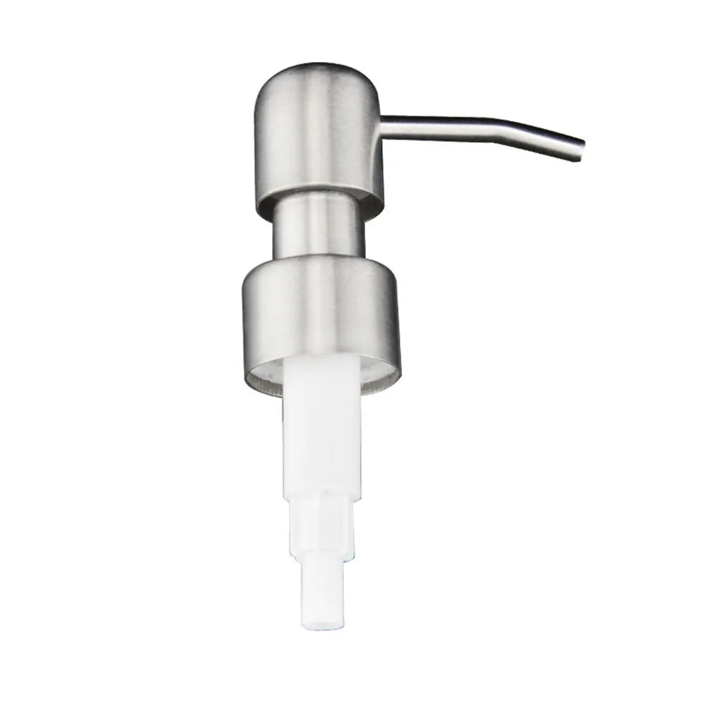 distributeur savon liquide argenté moderne sans fil sans cable lisse opaque bouton poussoir tube
