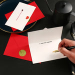 cartes postales anniversaire saint valentin coeurs rouges classiques romantiques blancs rouges timbres dorés enveloppes